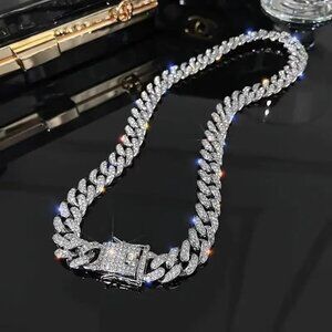 Hip Hop Rhinestone Accent Silver Jewelry Timeless Elegance